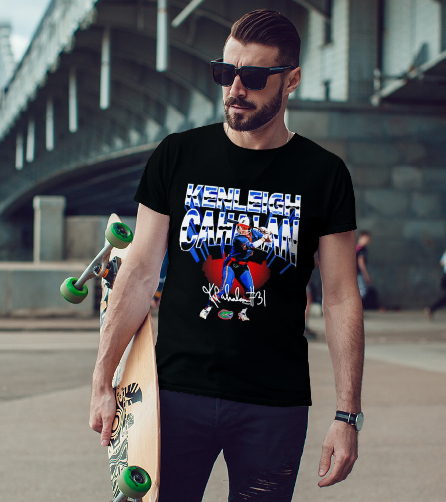 Kenleigh Cahalan Florida Gators Softball 31 Signature Player T-Shirt