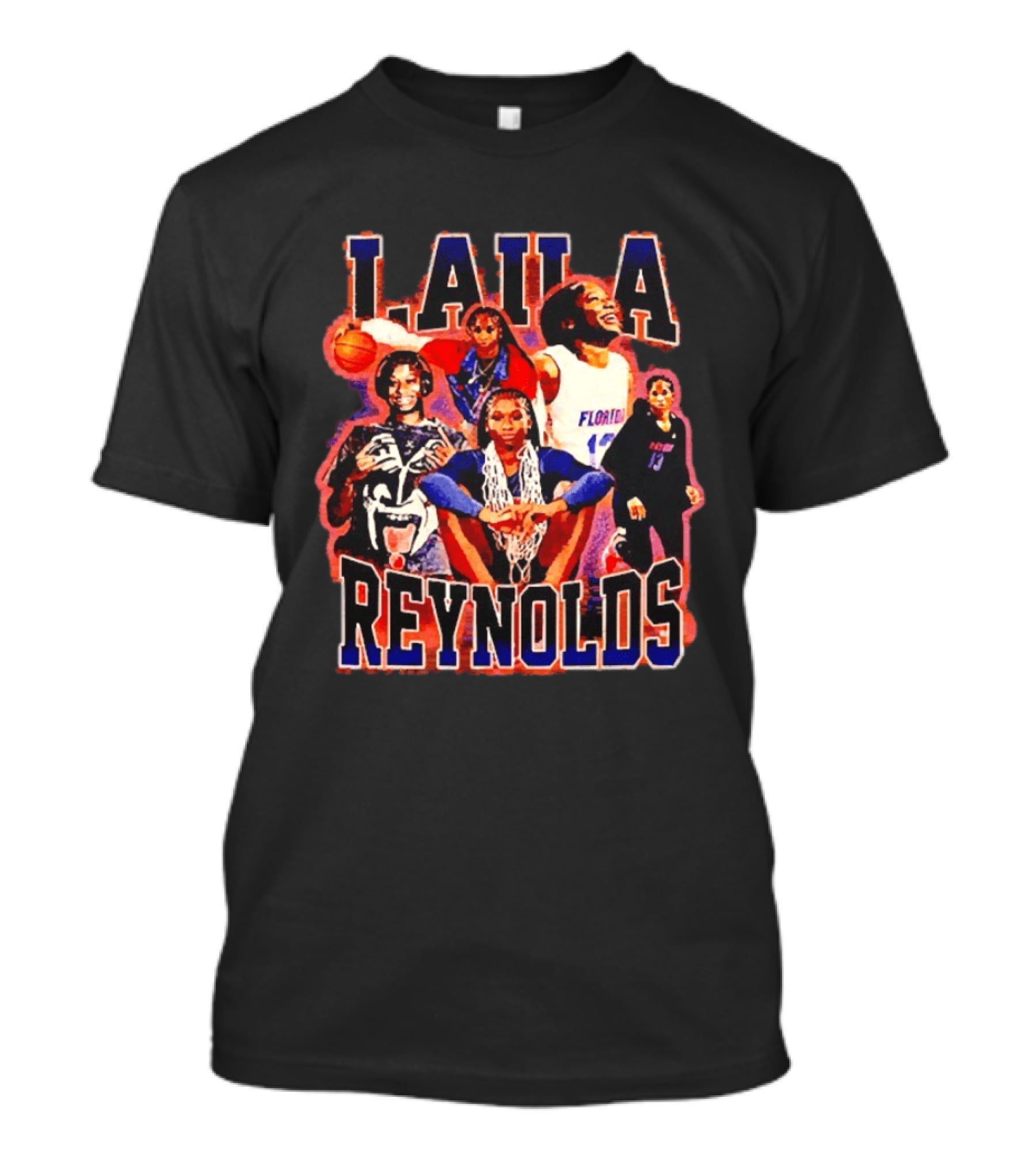 Laila Reynolds Florida Gators Basketball Caricature NCAA Men's Team T-Shirt