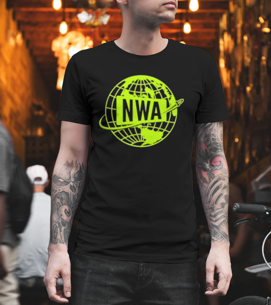 NWA National Wrestling Alliance Space Globe Comet Variant T-Shirt