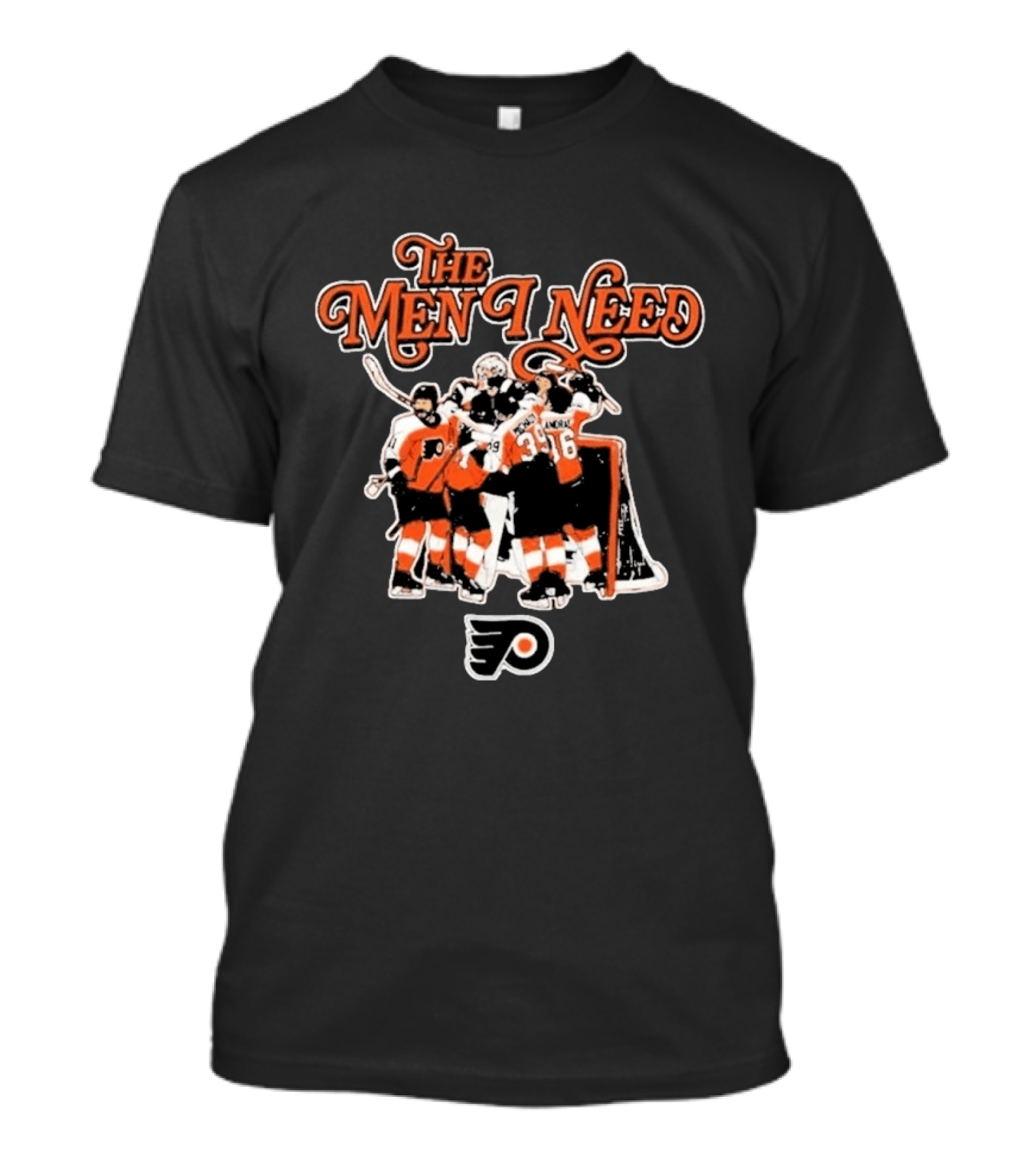 The Men I Need Philadelphia Hockey Team Players Celebrating Victory T-Shirt
