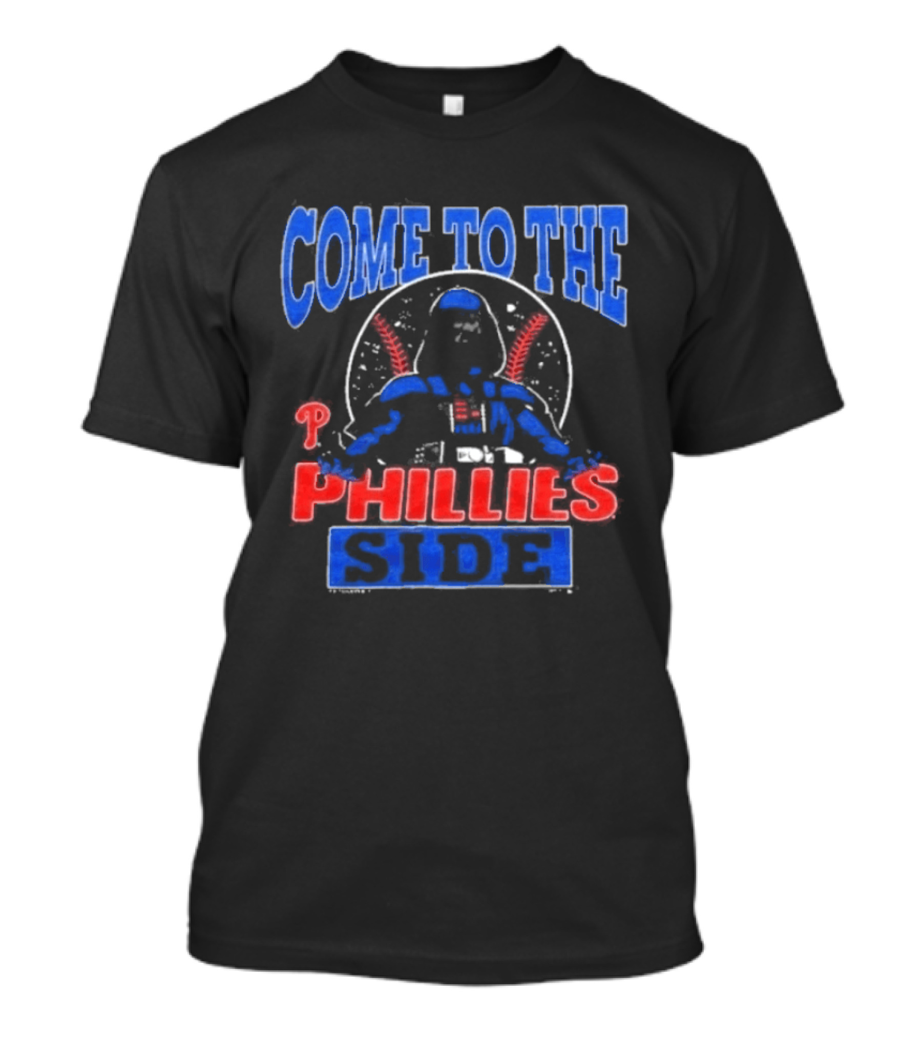 Philadelphia Phillies Come To The Dark Side Star Wars Mashup T-Shirt