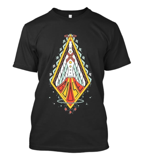 Goose Space Rocket Emblem Galactic Adventure T-Shirt