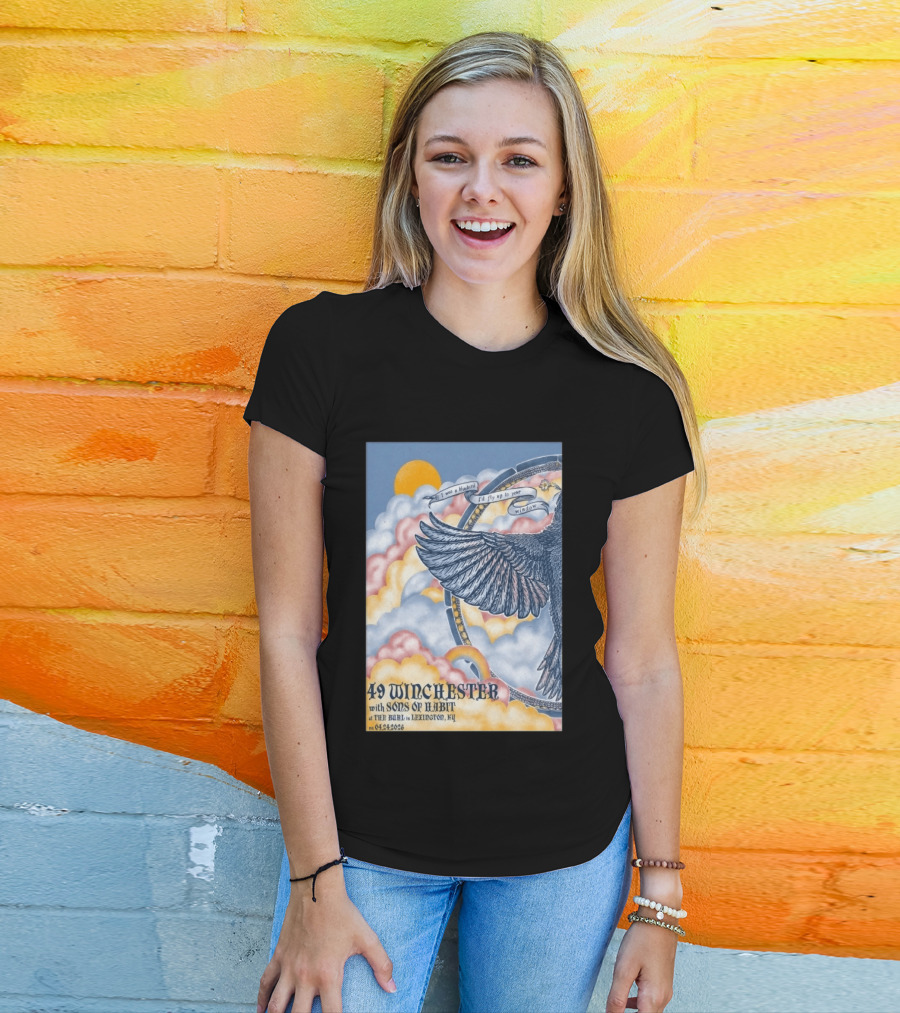 49 Winchester Sons Of Habit The Burl Lexington KY April 24 2026 Bird And Cloud T-Shirt