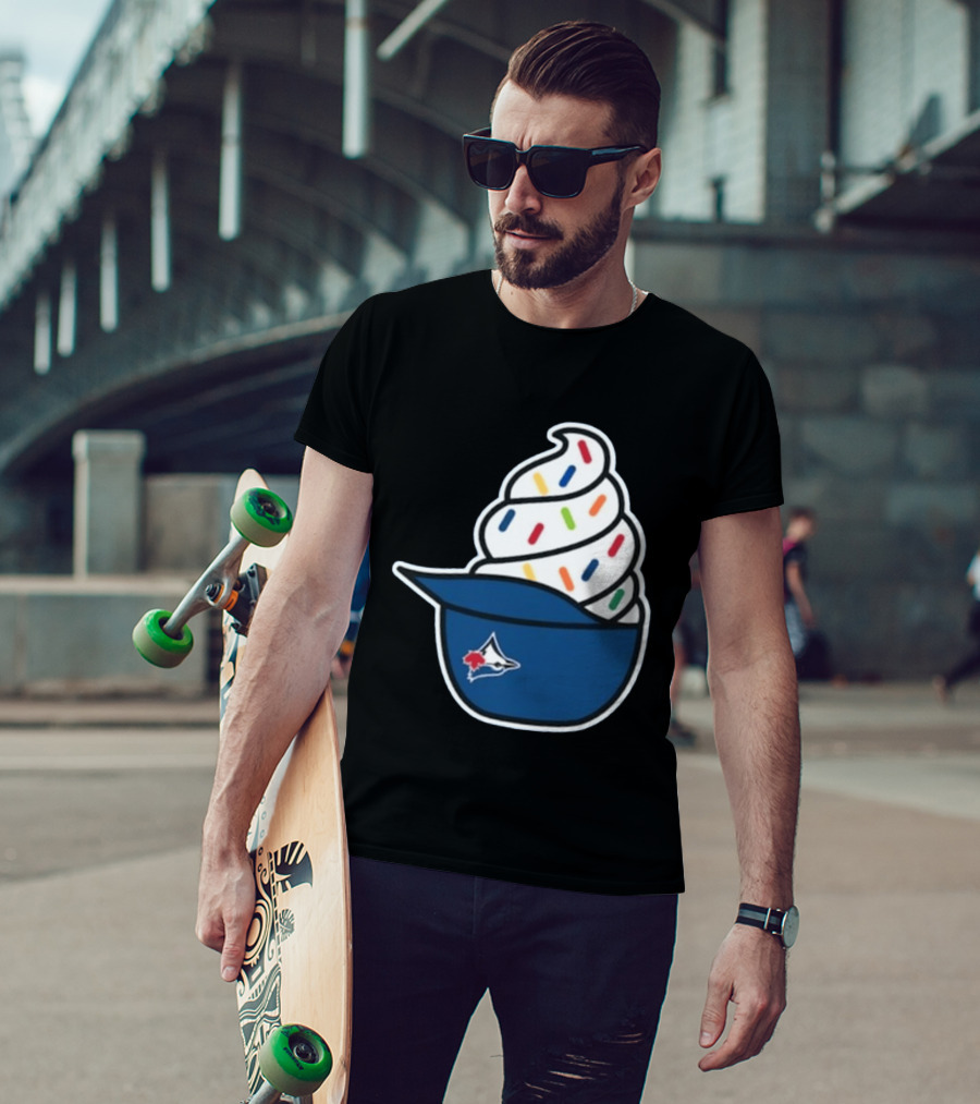 2026 Blue Jays Ice Cream Helmet Toronto Baseball Fan Cap Sundae T-Shirt