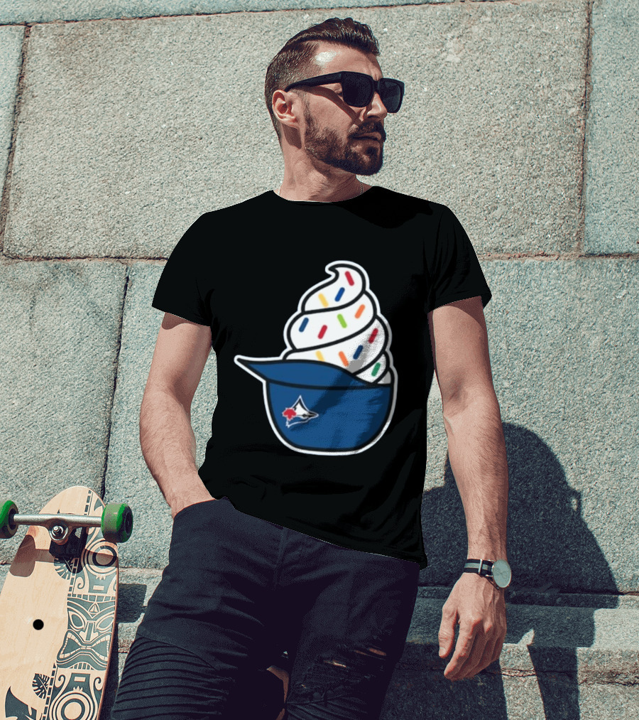 2026 Blue Jays Ice Cream Helmet Toronto Baseball Fan Cap Sundae T-Shirt