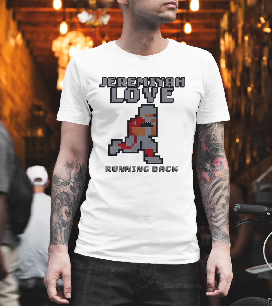 Jeremiyah Love Running Back 8 Bit T-Shirt