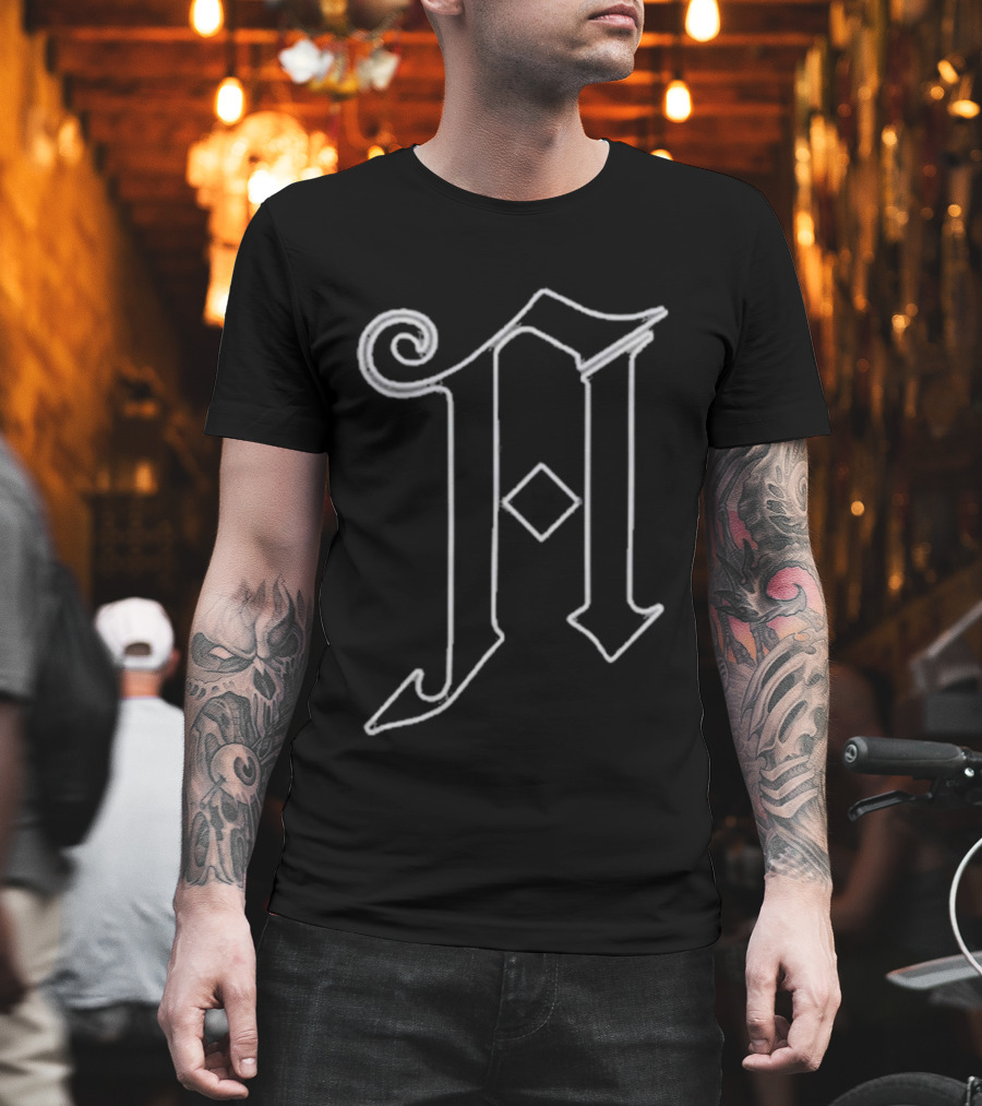 Architects Diamonte Gothic Initial A T-Shirt