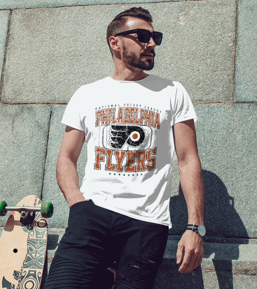 National Hockey League Philadelphia Flyers Distressed Rink T-Shirt