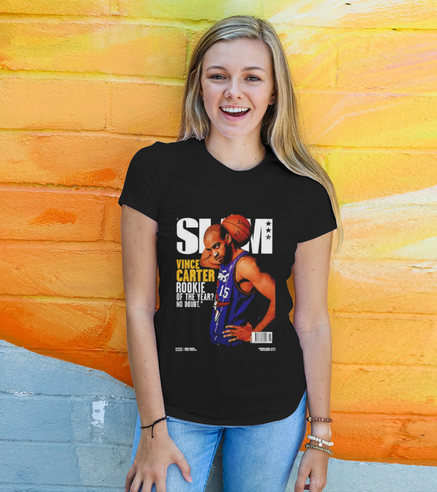 Slam Vince Carter Toronto Raptors Rookie Of The Year No Doubt T-Shirt