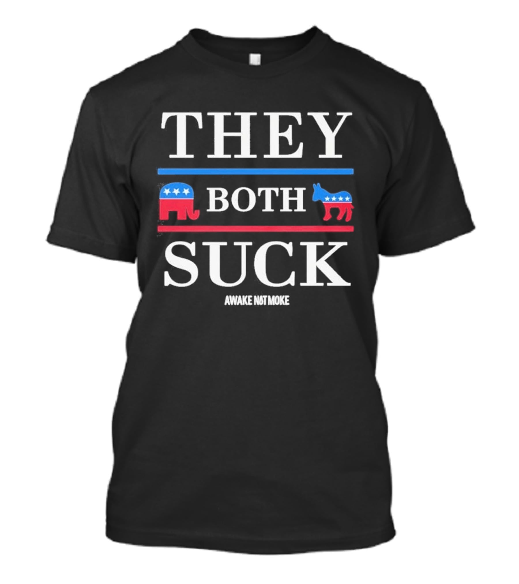 They Both Suck Elephant Donkey Awake Not Moke T-Shirt