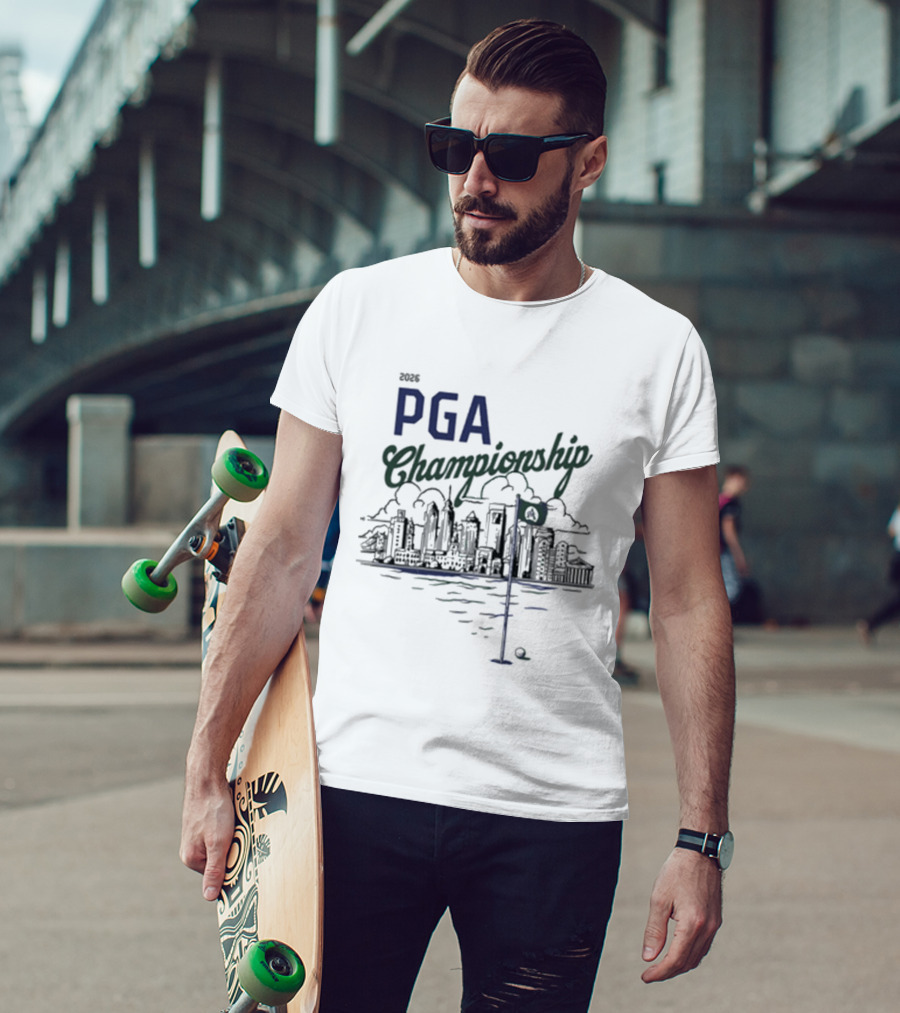 2023 PGA Championship Skyline Golf Scene T-Shirt