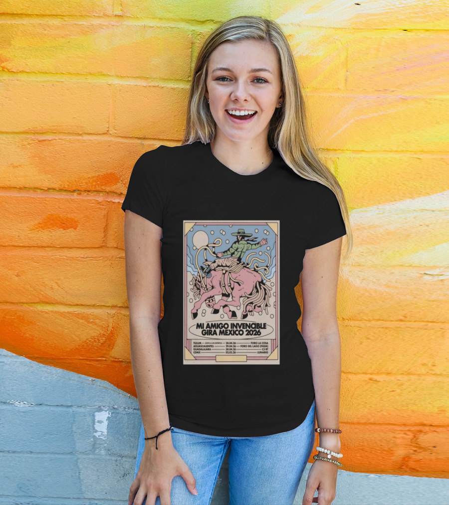 Mi Amigo Invencible Gira Mexico 2026 Tour Tulum Aguascalientes Guadalajara CDMX April 28 May 2 T-Shirt