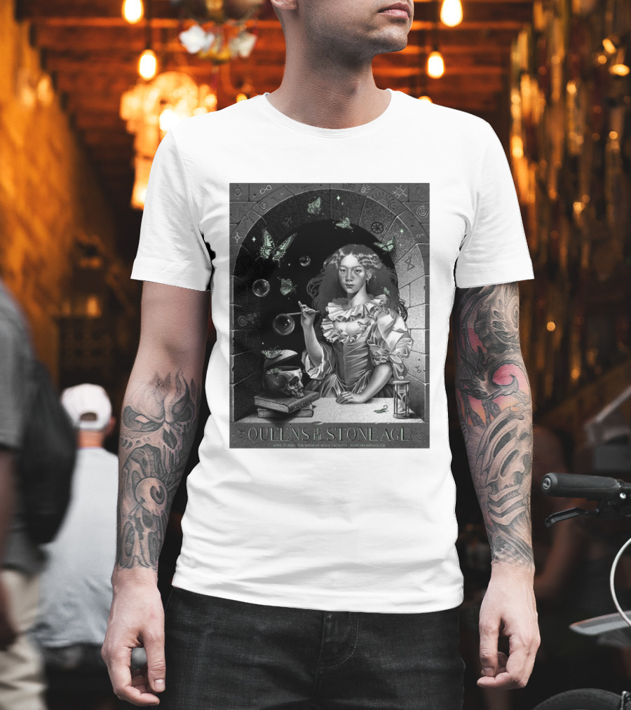 Queens Of The Stone Age Rancho Mirage California 2026 Gig Agua Caliente April 25 2026 T-Shirt