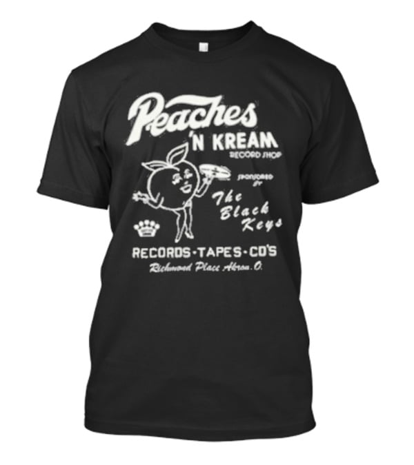 Peaches N Kream Records Promoted By The Black Keys Records Tapes CDs Atlanta GA T-Shirt