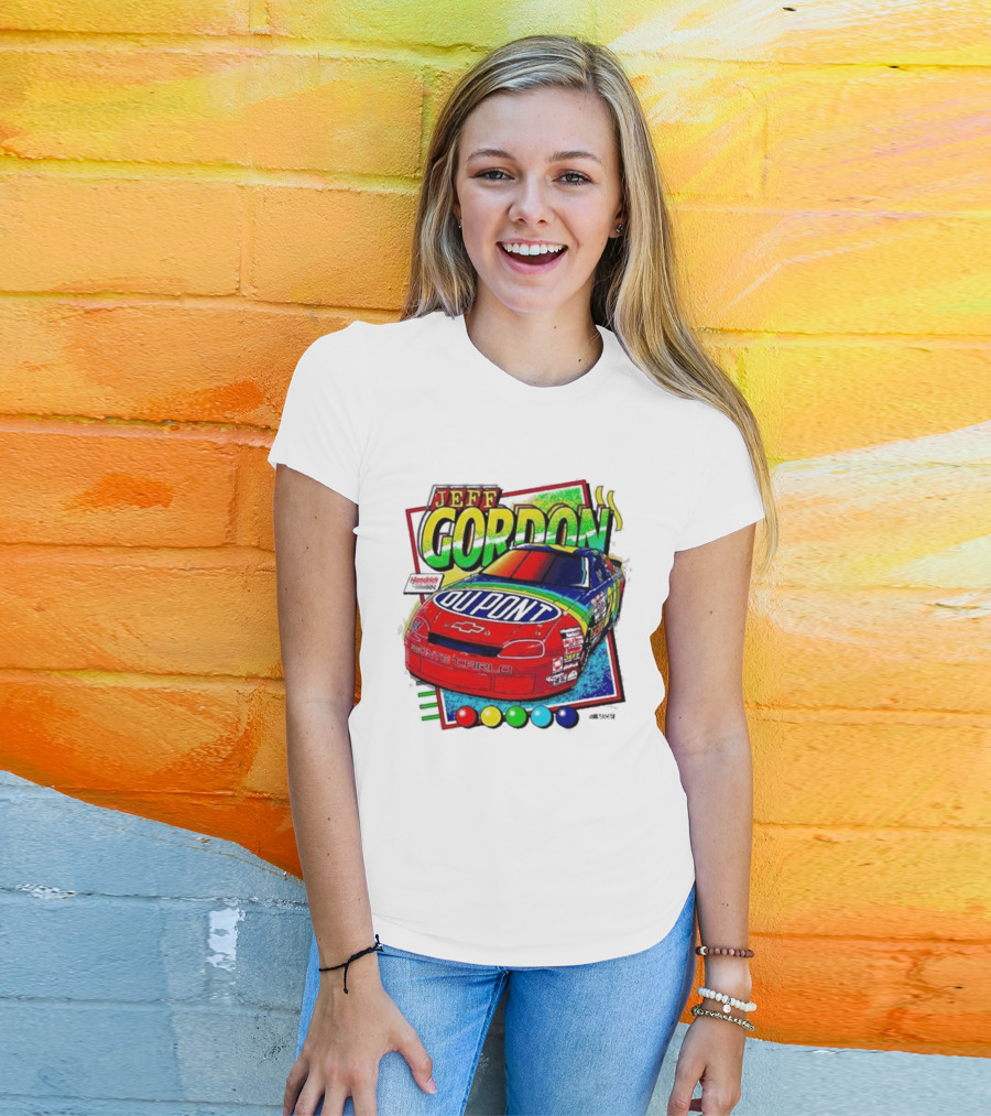 Hendrick Motorsports Jeff Gordon Dupont Chevrolet #24 Racing Car T-Shirt