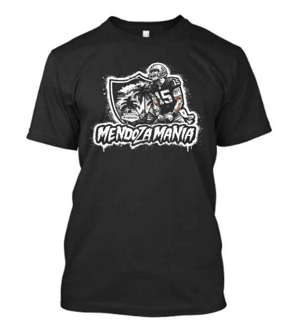 Fernando Mendoza Mania Las Vegas Raiders Football Player Running Back T-Shirt