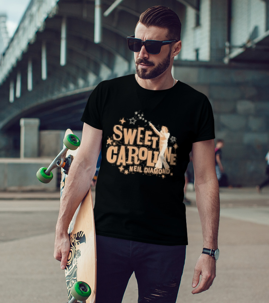 Sweet Caroline Neil Diamond Vintage Style Retro Aesthetic T-Shirt