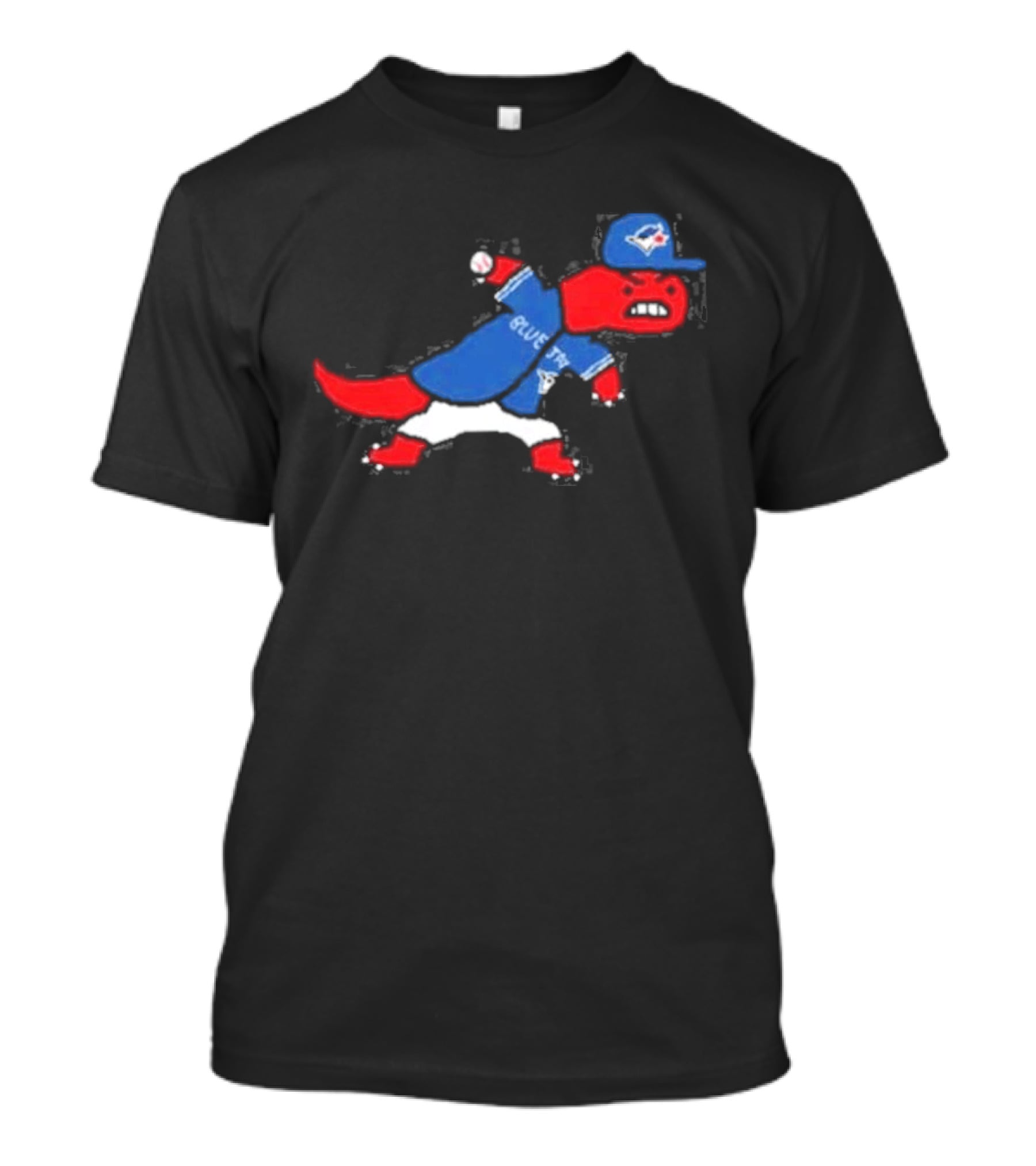 Toronto Blue Jays Raptors Collaboration Paint Style Sports Fan T-Shirt