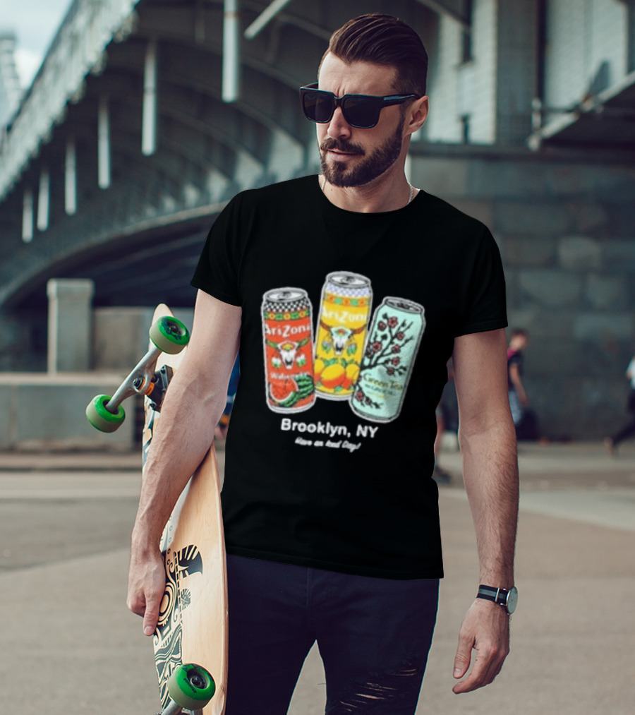 Drinkarizona Black Big Cans In Bin T-Shirt
