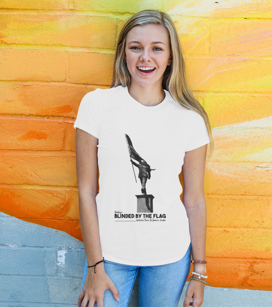 Banksy Blinded By The Flag London Statue T-Shirt