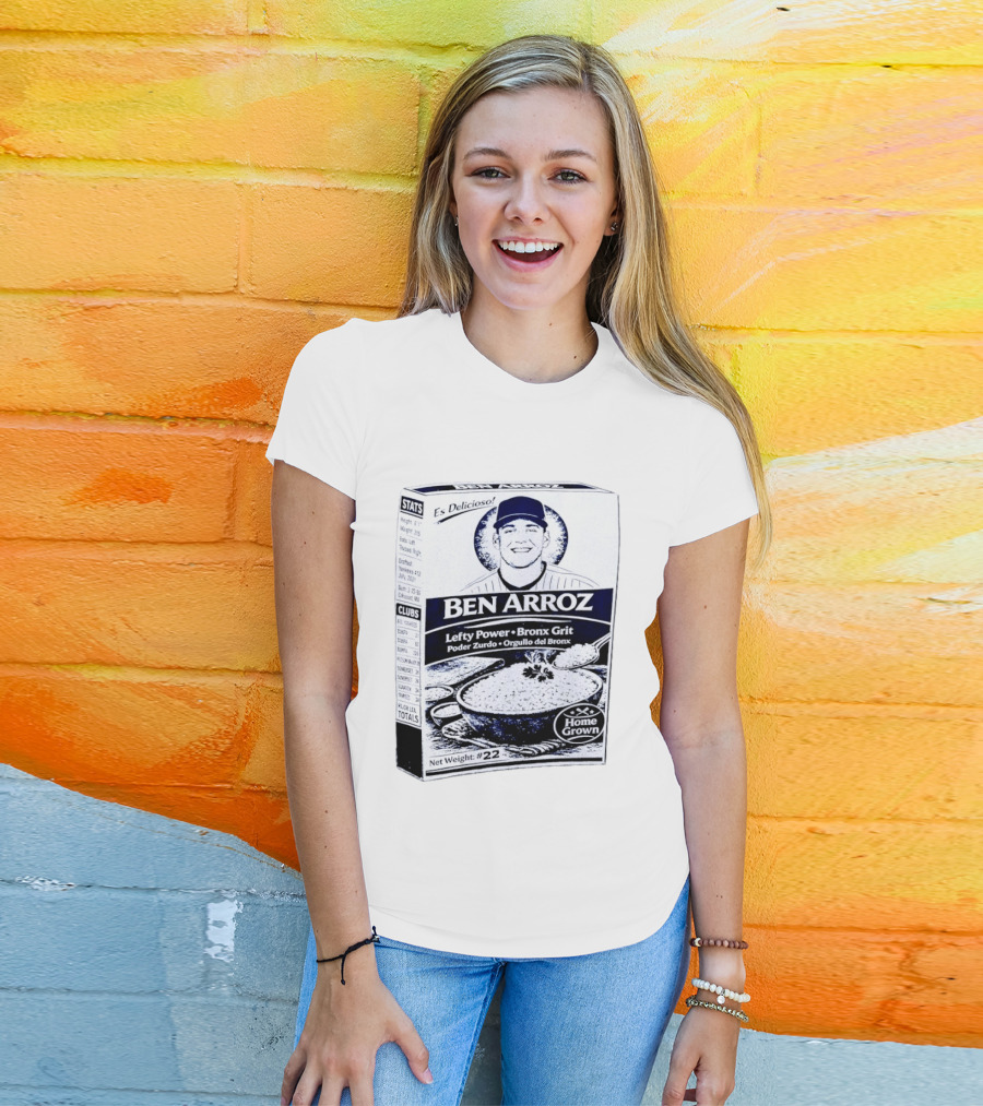 Ben Arroz Lefty Power Bronx Grit Orgullo Del Bronx Yankees Baseball Player T-Shirt