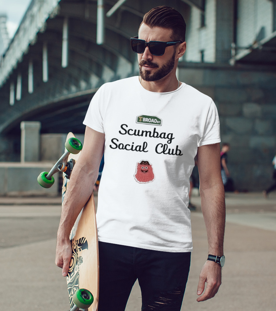 Broad Street Scumbag Social Club Red Smile Creature T-Shirt