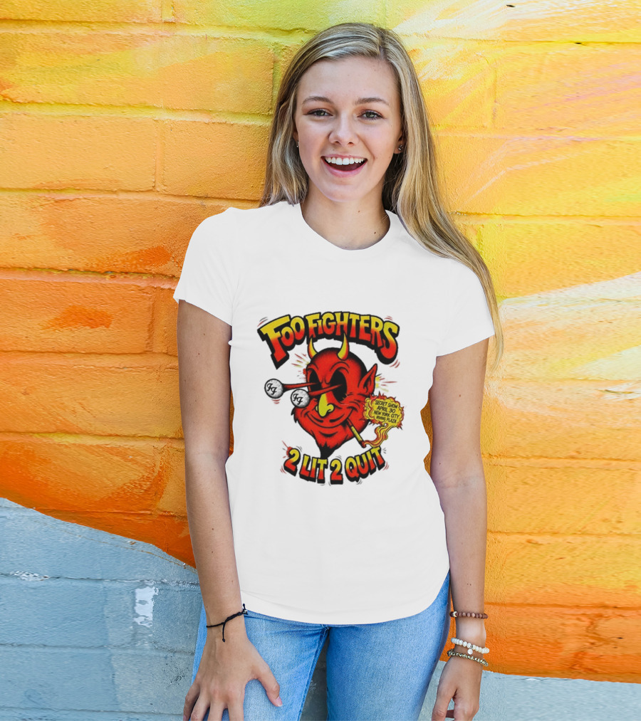 Foo Fighters Secret Show New York City Irving Plaza 2 Lit 2 Quit 2026 T-Shirt