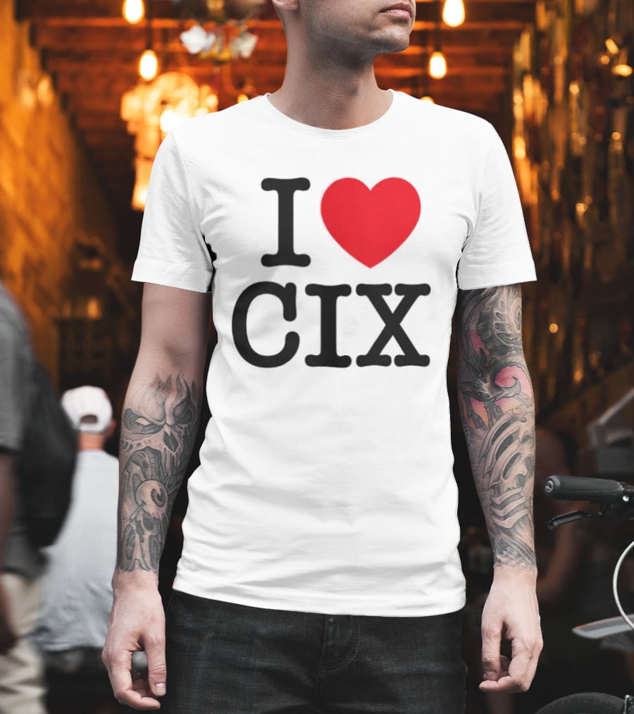 I Love CIX Fan Merchandise With Heart T-Shirt