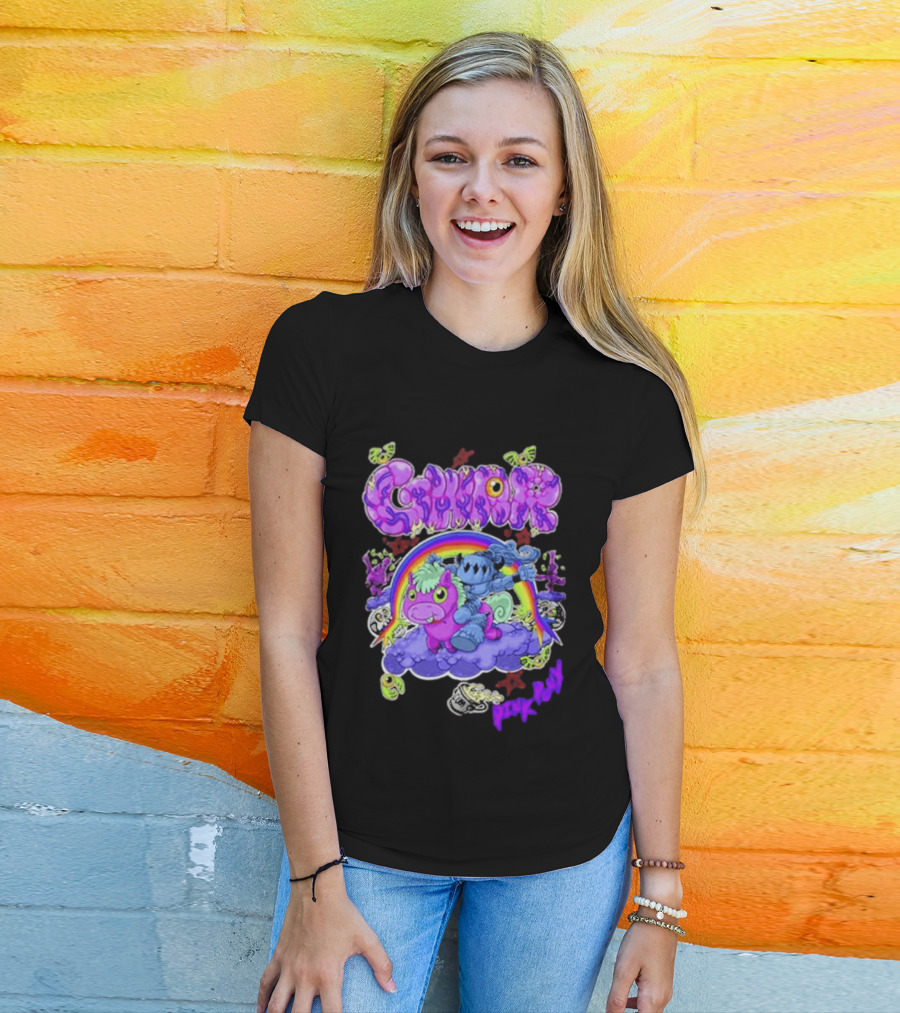 Gwar Pink Pony Club Rainbow Fantasy Adventure T-Shirt