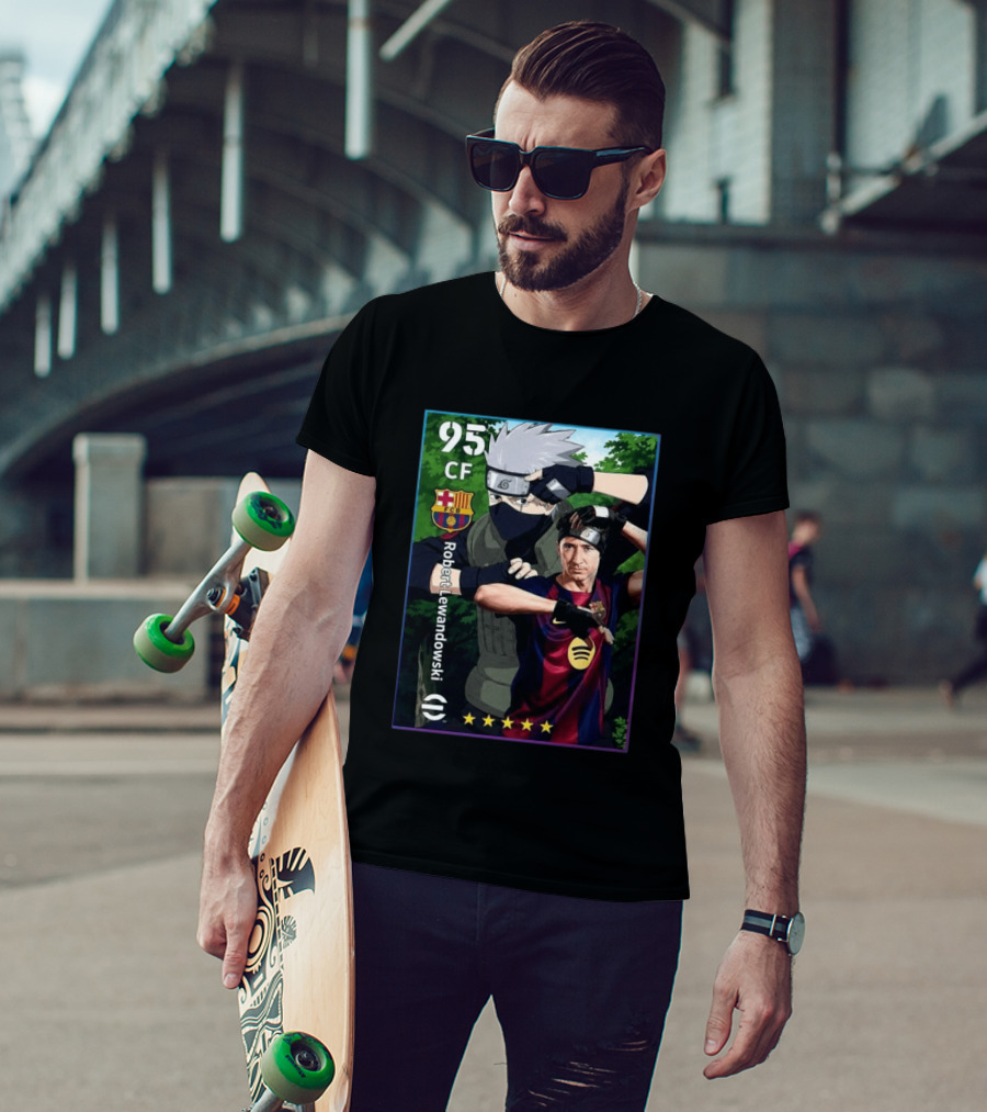 EFootball 2026 Card Lewandowski Kakashi Barcelona FCB Crossover 95 CF T-Shirt