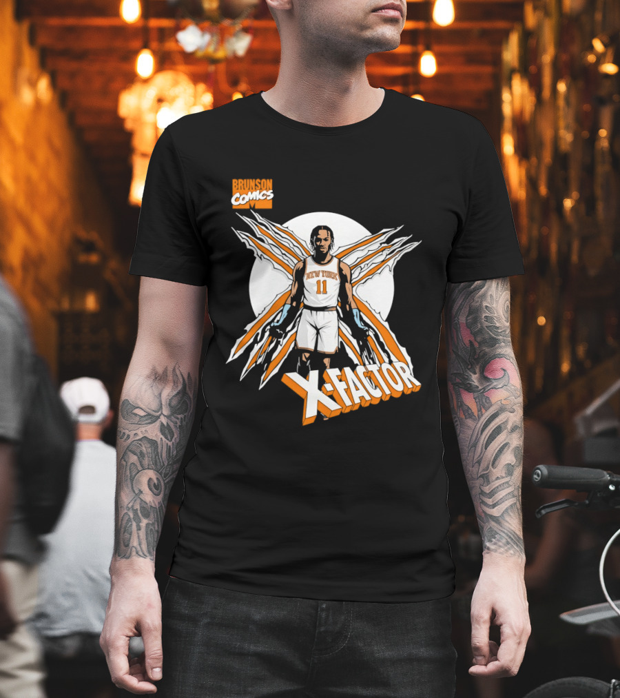 Jalen Brunson X Factor New York Knicks Comics NBA T-Shirt