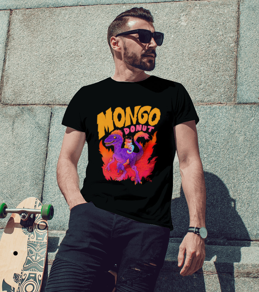 Mongo Donut Dungeon Crawler Carl Dinosaur T-Shirt