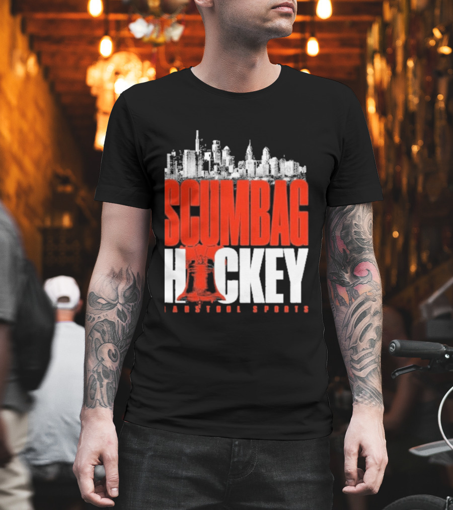 Barstool Sports Scumbag Hockey City Skyline T-Shirt