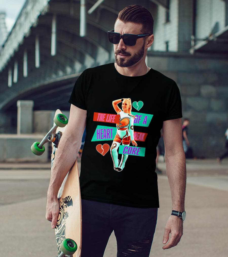 The Life Of A Heartbreak Core Cheerleader Hearts T-Shirt