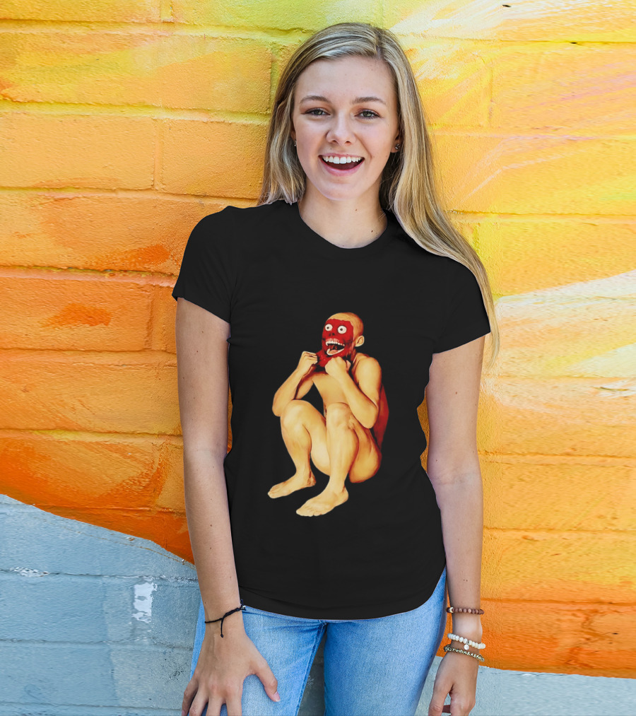 Face Off Meme Bald Character Peeling Illusion T-Shirt