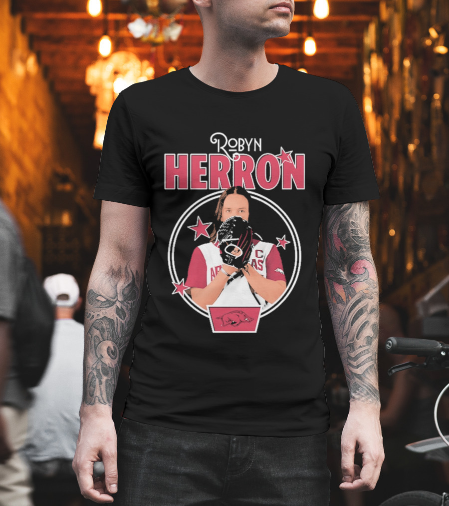 Arkansas Razorbacks Softball Robyn Herron T-Shirt