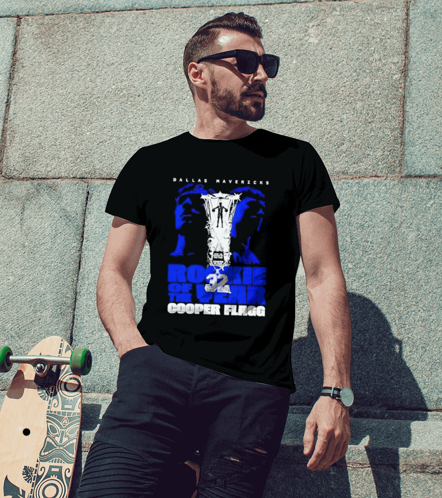 Dallas Mavericks Rookie Of The Year 2026 Cooper Flagg 32 T-Shirt