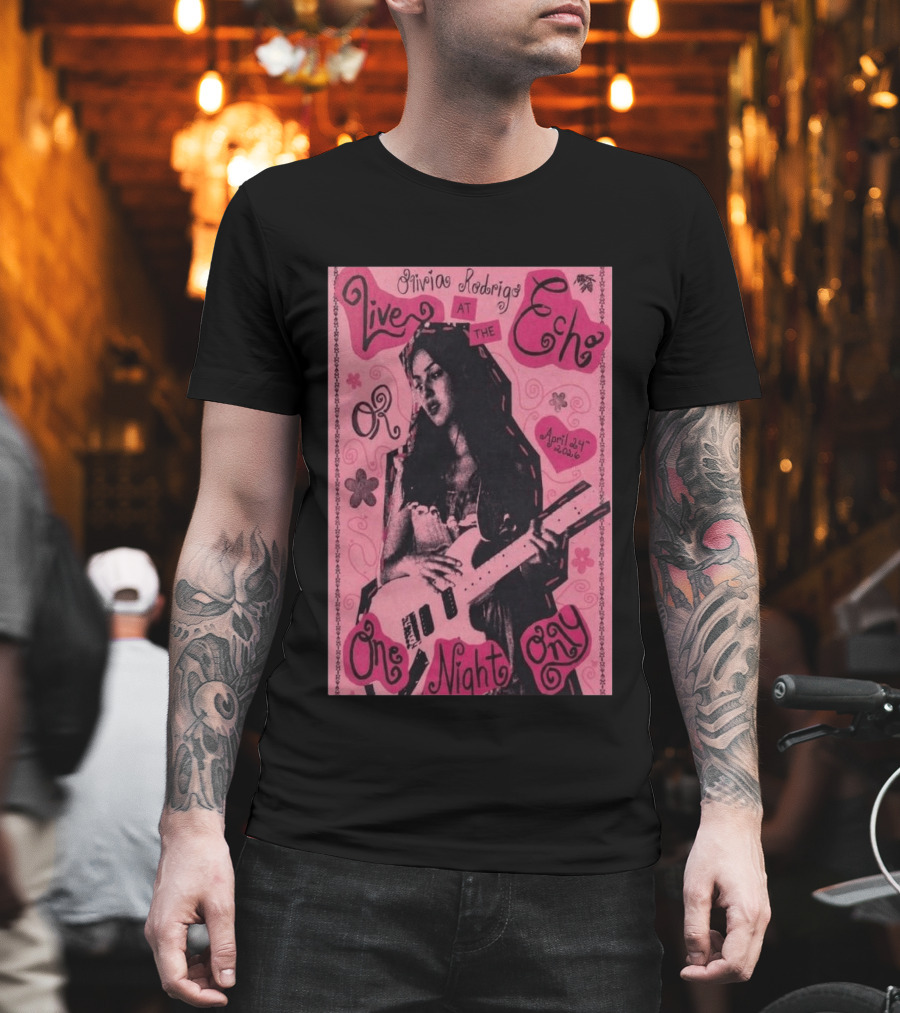 Olivia Rodrigo Live At The Echo April 24 2026 One Night Only T-Shirt
