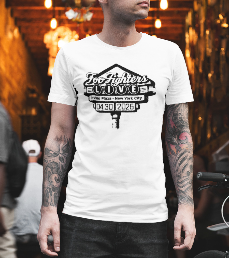 Foo Fighters Live Irving Plaza New York City 04 30 2026 T-Shirt