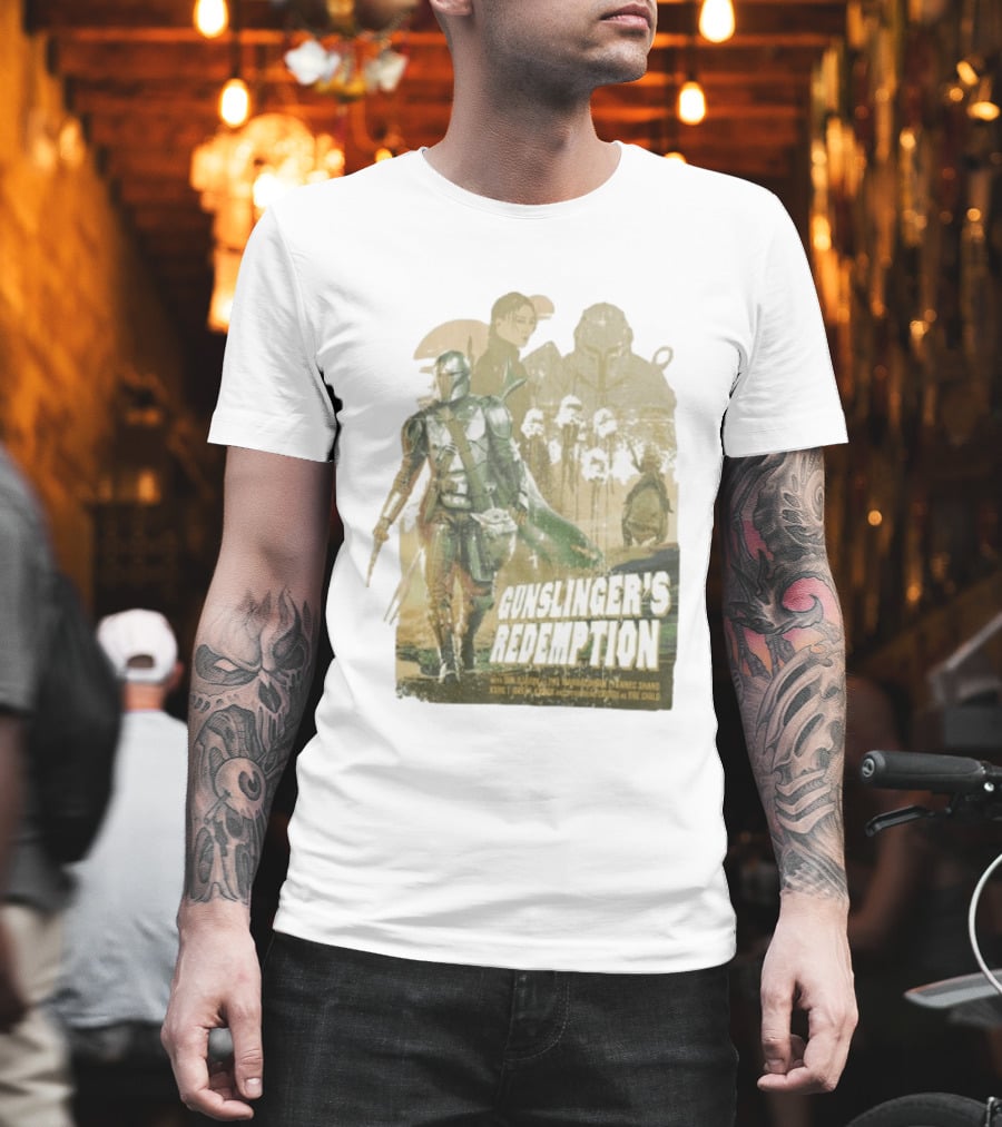Gunslinger's Redemption Star Wars Heroes Villains 2026 Mandalorian Boba Fett Fennec Shand T-Shirt