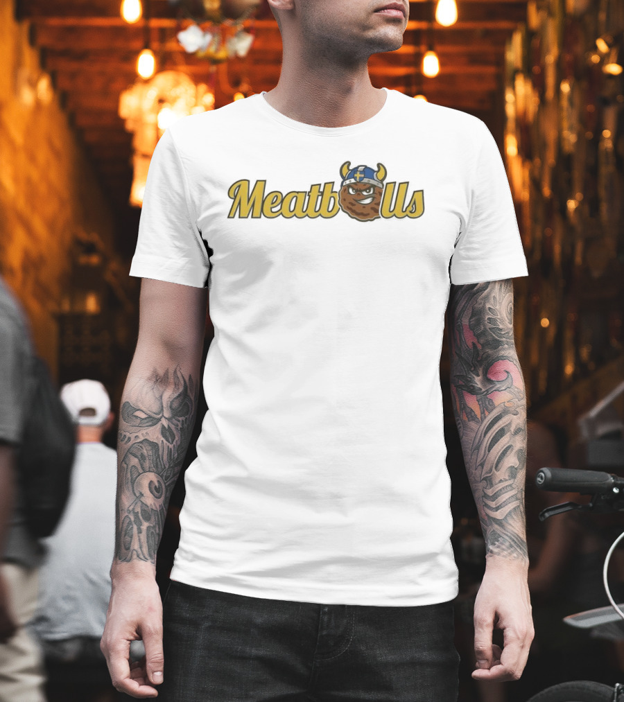 KC Cougars Swedish Meatballs Viking Helmet T-Shirt