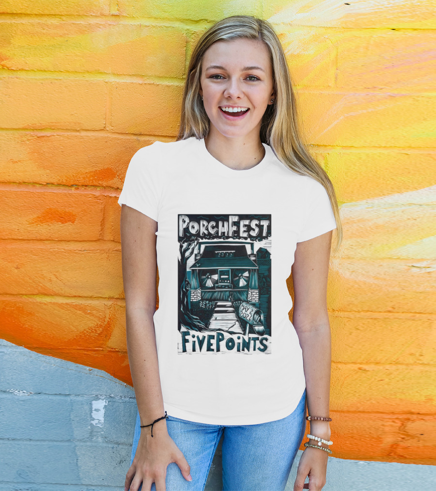 PorchFest FivePoints May 2026 Huntsville AL Music Event T-Shirt