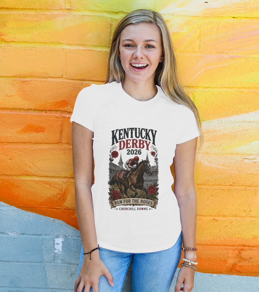 Kentucky Derby 2026 Run For The Roses Churchill Downs T-Shirt