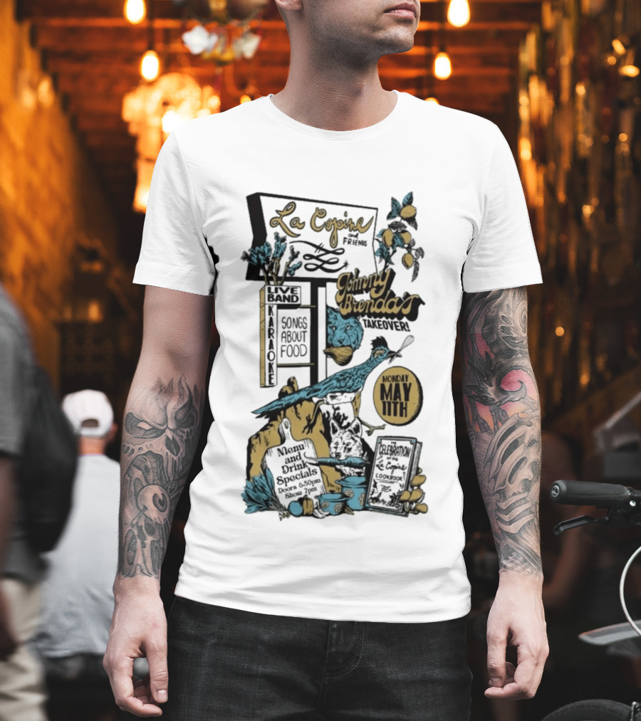 La Copine Voices Songs About Food Johnny Brenda's May 11 2026 T-Shirt