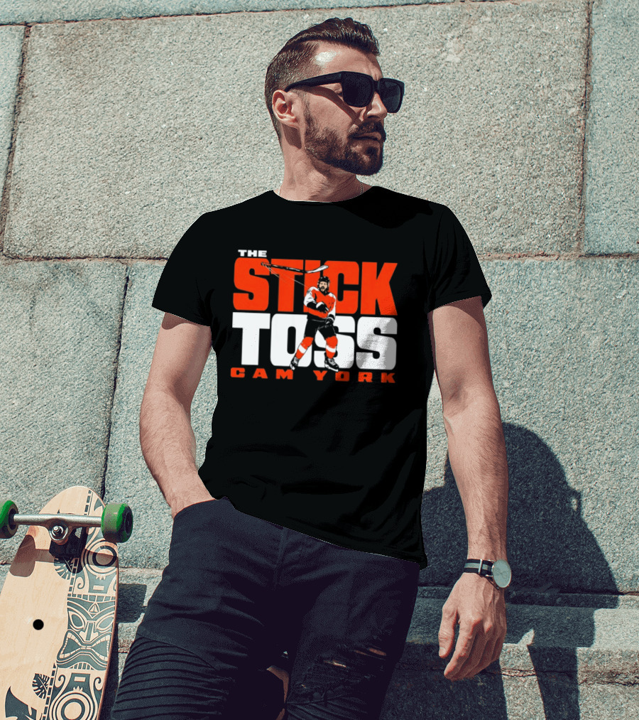 Cam York The Stick Toss Philadelphia Flyers Hockey NHL 2026 T-Shirt