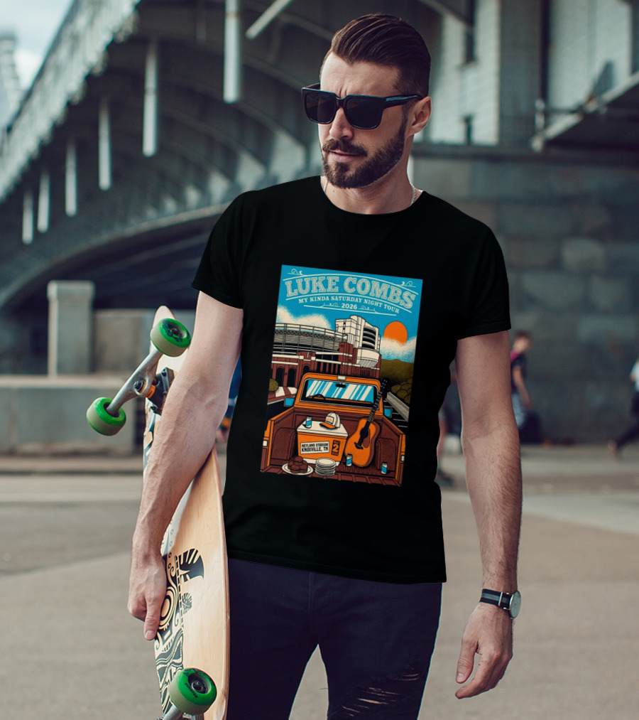 Luke Combs My Kinda Saturday Night Tour 2026 Neyland Stadium Knoxville TN May 02 T-Shirt