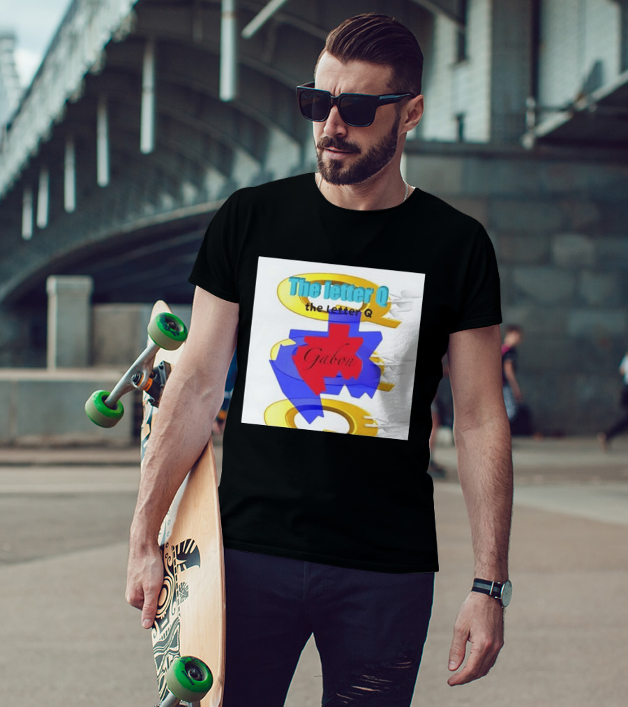 The Letter Q Gabon Map Stylish Multilayered T-Shirt