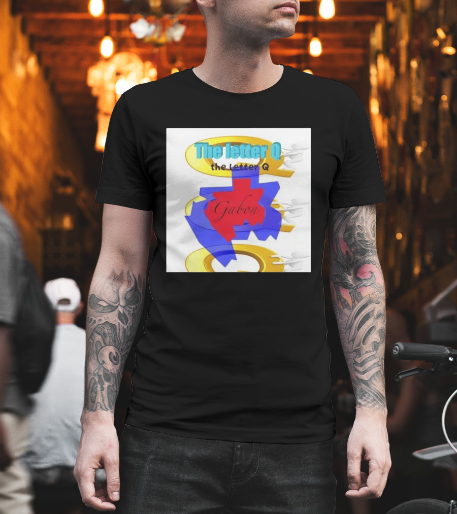 The Letter Q Gabon Map Stylish Multilayered T-Shirt