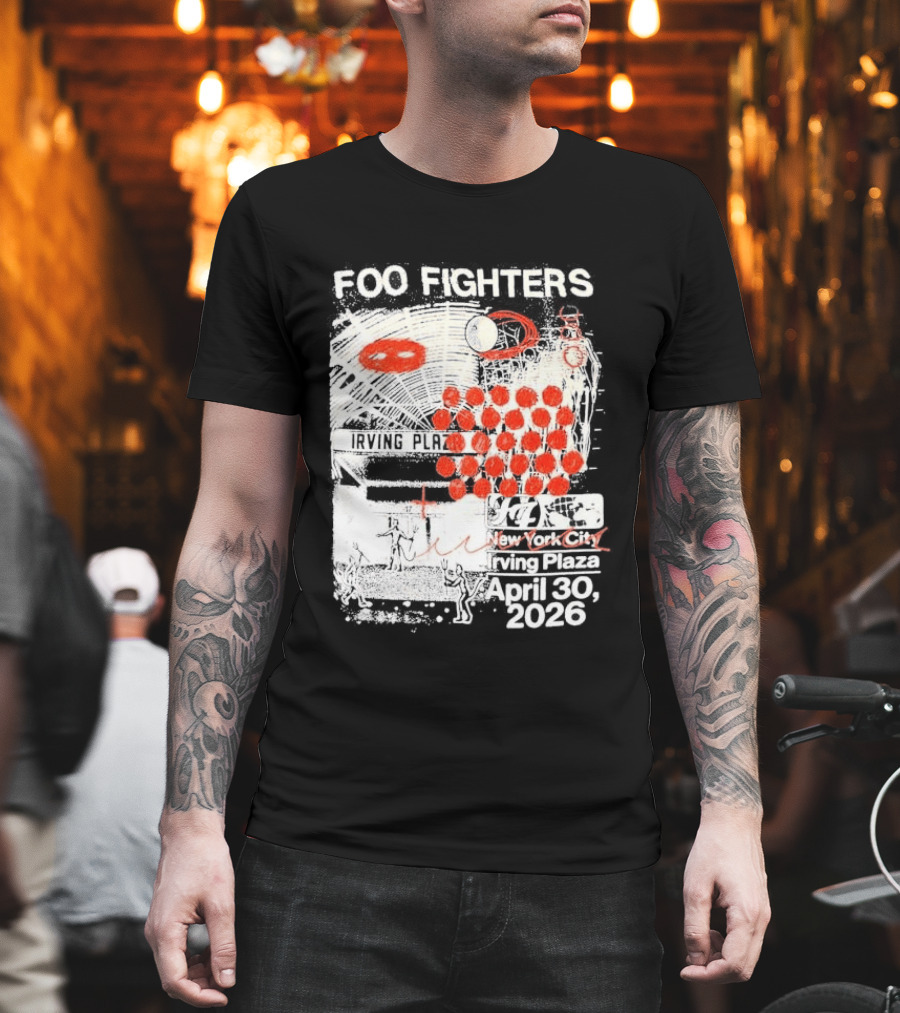 Original Foo Fighters Secret Show Irving Plaza New York City April 30 2026 Your Favorite Toy T-Shirt