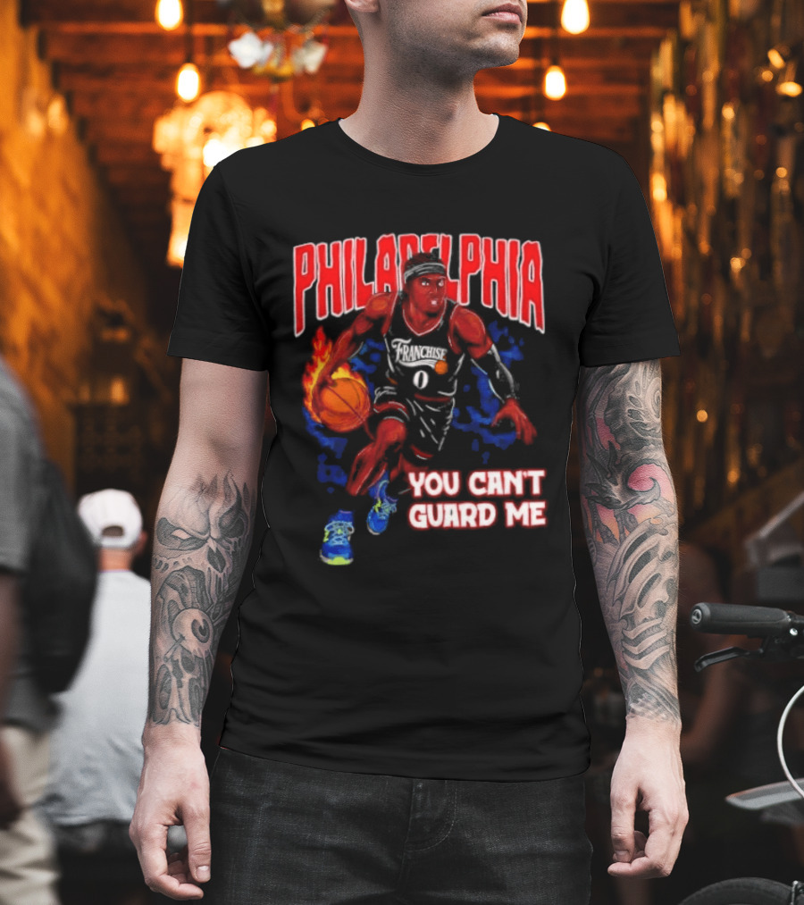 Philadelphia Tyrese Maxey You Can't Guard Me Basketball T-Shirt